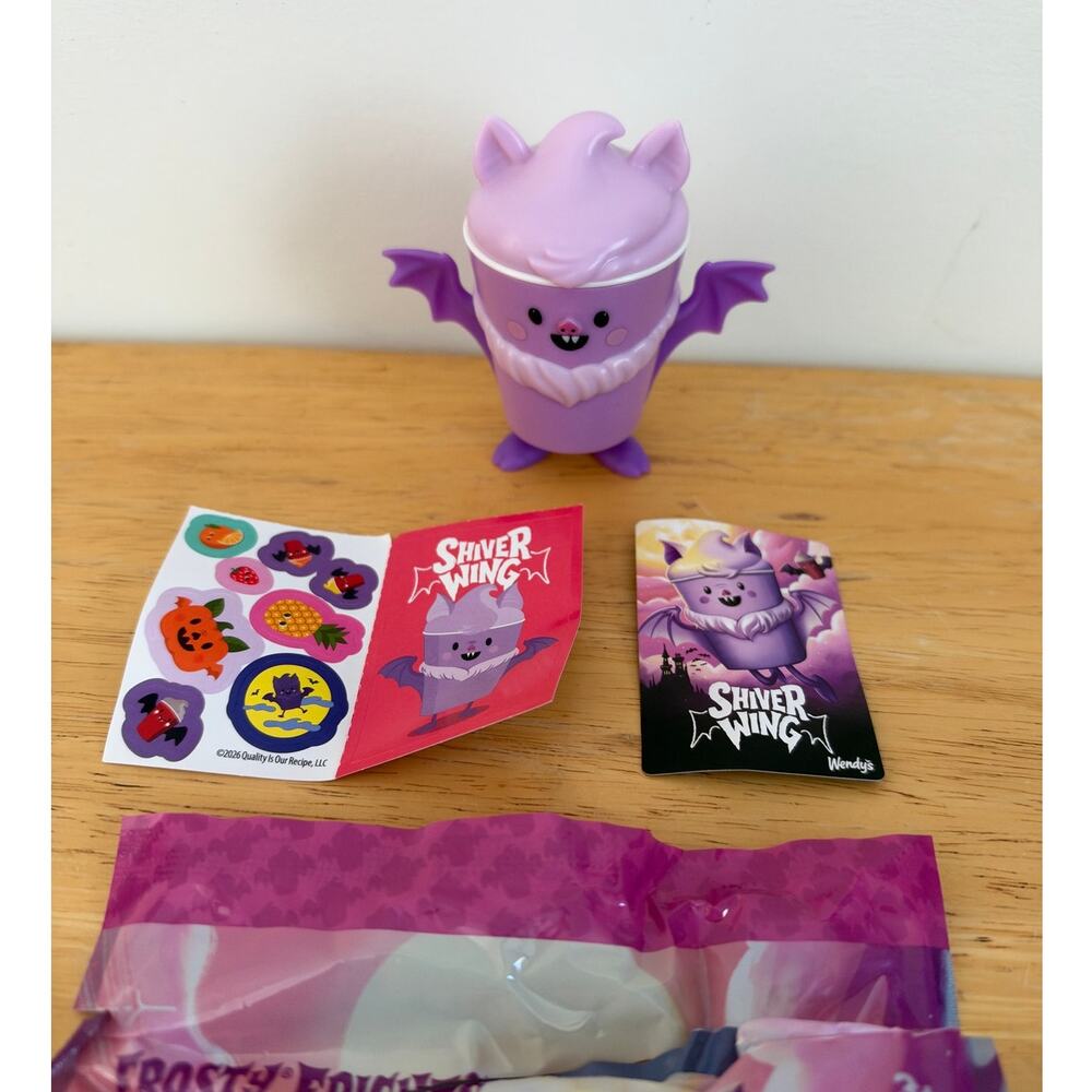 Wendy's Frosty Frights Shiver Wing Figure Toy 2026 Bat